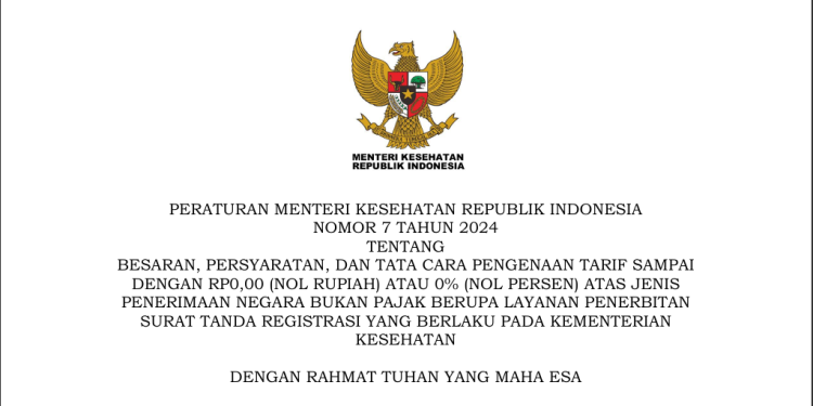 Menteri Kesehatan : Pengurusan STR Tenaga Medis dan Tenaga Kesehatan Tidak Dipungut Biaya