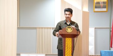 Pj Bupati Raden Najmi Hadiri Pelantikan dan Pengambilan Sumpah Janji Panitia Pengawas Pemilu Kec .Se-kab. Muaro Jambi