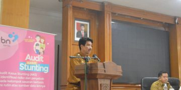 Pj Bupati Raden Najmi Hadiri Rakor Intervensi Serentak Pencegahan Stunting Kab. Muaro Jambi