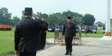 Sekda Muaro Jambi Pimpin Upacara Peringatan Hari Otonomi Daerah