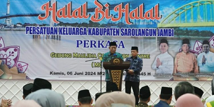 Gubernur Jambi H Al Haris Bersama Wagub H Abdullah Sani Hadiri Halal BI Halal bersama PERKASA