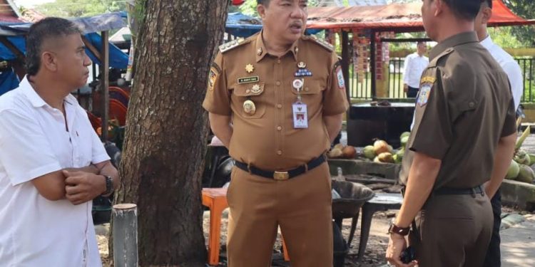 Pj Bupati Merangin H Mukti Pantau Penertiban RTH dan Trotoar dari Pedagang Kaki Lima