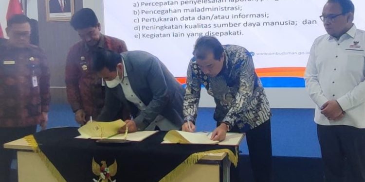 Pemerintah Kabupaten Merangin MoU dengan Ombudsman RI Tingkatkan Pelayanan Publik