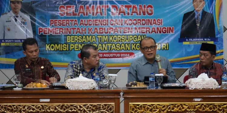 Pj Bupati Merangin Beserta Jajaran Audensi dengan KPK, Ini Yang di Bahas 