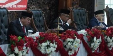 Bersama Pimpinan DPRD dan Forkompimda, Pj Bupati Merangin  Dengarkan Pidato Kenegaraan Presiden RI