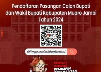 KPU Muaro Jambi Resmi Umumkan Jadwal Pendaftaran Calon Bupati Dan Wakil Bupati
