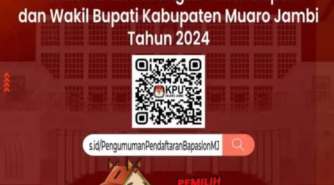 KPU Muaro Jambi Resmi Umumkan Jadwal Pendaftaran Calon Bupati Dan Wakil Bupati