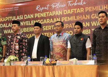 KPU Muaro Jambi Gelar Rapat Pleno Terbuka Penetapan DPT Untuk Pilkada Tahun 2024