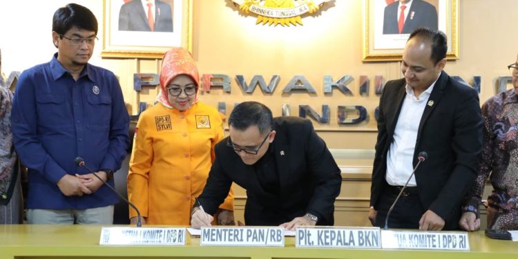 Menteri PANRB Bersama DPD RI  Bahas Pemindahan ASN ke IKN Hingga Rekrutmen CASN 2024 