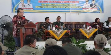 Pj Bupati Merangin Buka Rapat Kerja Kades, BPD dan Camat 