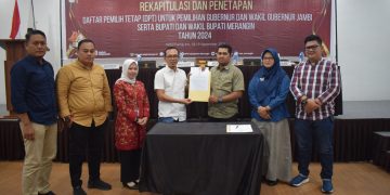 KPU Merangin Tetapkan DPT Tingkat Kabupaten untuk Pilkada Serentak 2024 sebanyak 279.863