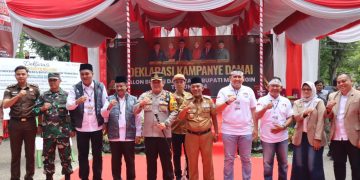 Deklarasi Pemilu Damai, Pj Bupati Merangin Minta Paslon dan Tim Jaga Kondusifitas 