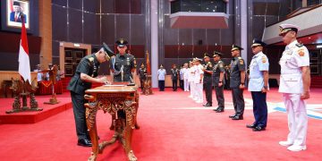 Kasum TNI Pimpin Sertijab Pangkogabwilhan I, Dankodiklat TNI, Koorsahli Panglima TNI dan Kapuskersin TNI