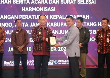 Pjs. Bupati Tanjab Barat Dukung Penuh Harmonisasi Peraturan Daerah