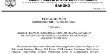Panselda Seleksi PPPK Kabupaten Merangin 2024 Umumkan Formasi dan Syarat-Syarat bagi Pelamar