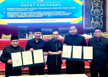 DPRD Provinsi Jambi Gelar Rapat Paripurna KUPA dan PPAS Perubahan APBD 2024