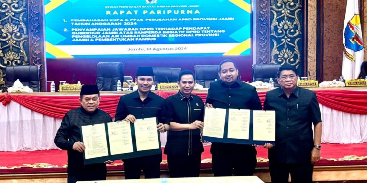 DPRD Provinsi Jambi Gelar Rapat Paripurna KUPA dan PPAS Perubahan APBD 2024