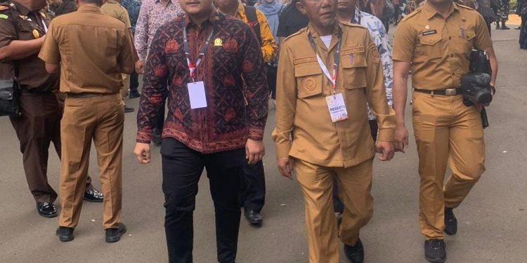 Pj Bupati Merangin Bersama Ketua DPRD  Hadiri Rakornas Pemerintah Pusat dan Daerah Tahun 2024 di Bogor