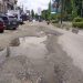 Jalan Rusak di beberapa Lokasi di Kota Bangko Kabupaten Merangin di Keluhkan Pengendara Bermotor