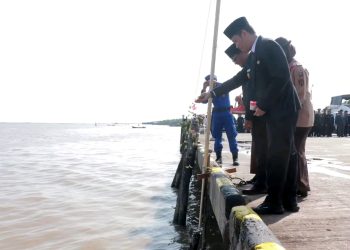 Pjs. Bupati Tanjab Barat Hadiri Upacara Pelarungan Bunga dalam Rangka Hari Pahlawan