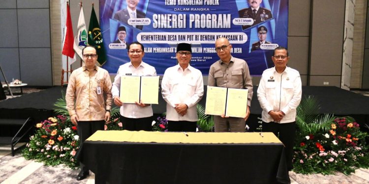 Kejaksaan Agung dan Kementerian Desa PDT Tandatangani Kerja Sama Pengawasan Dana Desa