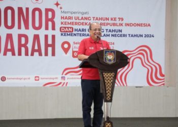 Kemendagri Gelar Donor Darah Peringati HUT RI ke-79 dan HUT Kemendagri 