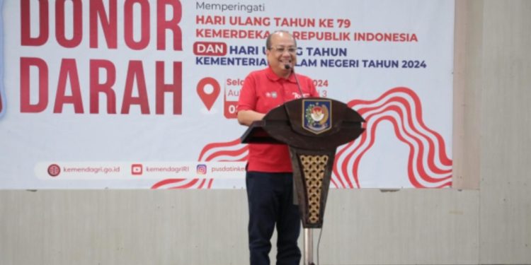 Kemendagri Gelar Donor Darah Peringati HUT RI ke-79 dan HUT Kemendagri 