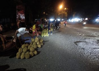 Jelang Akhir Tahun 2024, Durian Banyak dijual Pedagang di Kabupaten Merangin, Ini Harganya 