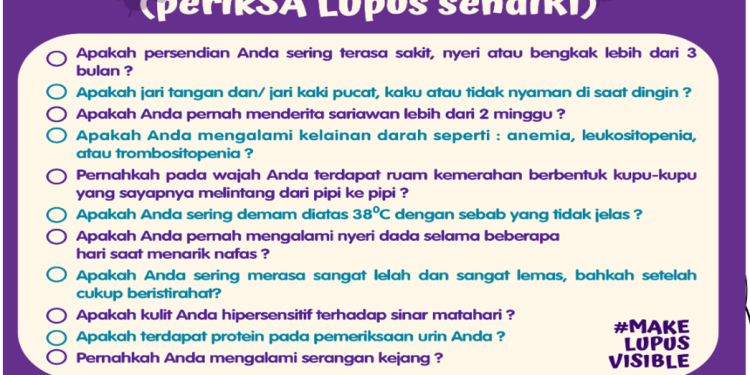 Kemenkes Tingkatkan Upaya Deteksi Dini Penyakit Lupus Melalui Program SALURI, Masyarakat diminta Mengenali Tanda-Tandanya 