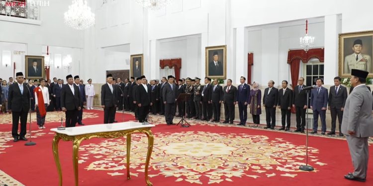 Presiden Prabowo Melantik Pimpinan dan Dewas KPK Baru Periode 2024-2029