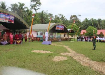 Kades Aswani Pimpin Upacara HUT Desa Rantau Limau Manis Merangin Ke-143 tahun 2025