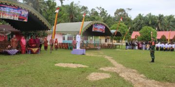 Kades Aswani Pimpin Upacara HUT Desa Rantau Limau Manis Merangin Ke-143 tahun 2025