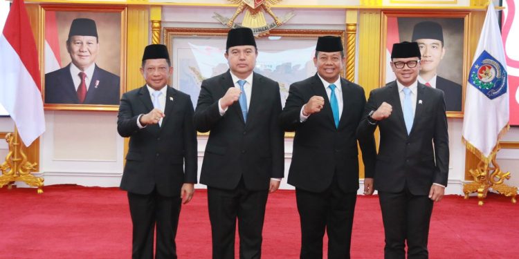 Mendagri Lantik Sekretaris Jenderal dan Inspektur Jenderal Kemendagri