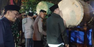 Malam Takbiran Idul Fitri 1446 H di Kabupaten Merangin Meriah, Bupati M Syukur Tabuh Bedug