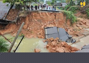 Kementerian PU Gerak Cepat Tangani Jalan Amblas di  Jalan Lintas Bungo Jambi- Dharmasraya Sumbar