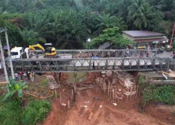 Kementerian PU Selesaikan Pembangunan Jembatan Bailey di Jambi Jalan Bungo – Dharmasraya Yang Putus  