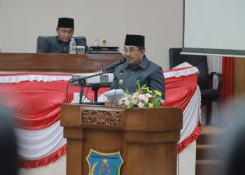 Bupati Anwar Sadat Hadiri Rapat Paripurna DPRD Kabupaten Tanjab Barat