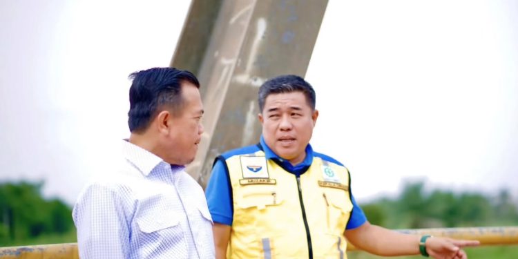 Kadis PUPR Muzakir Dampingi Gubernur Jambi Tinjau Hasil Pekerjaan Multiyears Jalan Suak Kandis