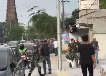 Aksi Heroik Anggota TNI Bubarkan Konvoi Geng Motor di Medan Sumatera Utara