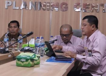 Mewakil Bupati Merangin, Inspektur dan Kadis PMPTSP-TK ikuti Sosialisasi Nota Kesepahaman Pengawasan Perizinan