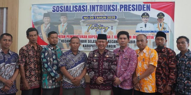 Wabup Merangin Buka Sosialisasi Inpres Nomor 09 tahun 2025 Tentang Percepatan Pembentukan Koperasi Desa/Kelurahan Merah Putih