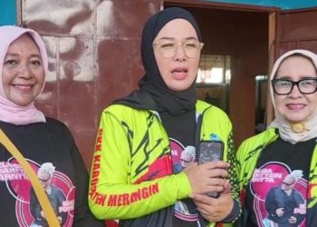 Ketua TP PKK Merangin Hj Lavita Apresiasi digelarnya Zumba Party