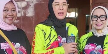 Ketua TP PKK Merangin Hj Lavita Apresiasi digelarnya Zumba Party