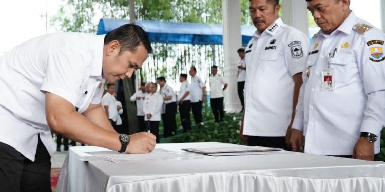 Bupati Merangin Teken MoU Bersama Badan Gizi Nasional  Pemantapan Program MBG