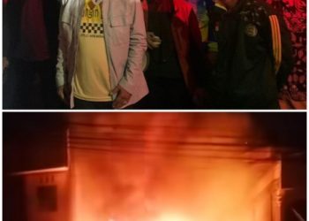 Toko Perabot Kebakaran, Wabup Merangin Langsung Tinjau Ke Lokasi Kebakaran 