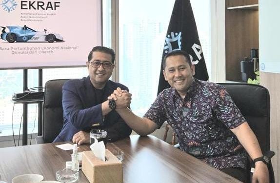 Dorong Ekonomi Kreatif, Bupati Merangin H M Syukur Temui Menekraf