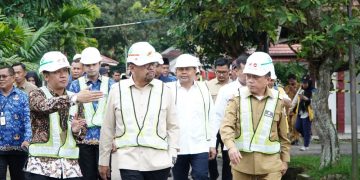 Gubernur Al Haris Dampingi Wakil KSP M. Qodari Tinjau Pembangunan Sekolah Rakyat di Jambi