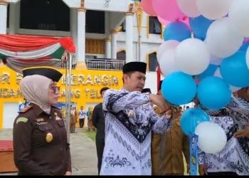 Peringatan Hari Guru Nasional ke-80 di Kabupaten Merangin Berlangsung Meriah 