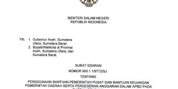 Mendagri Terbitkan Surat Edaran Penggunaan Bantuan Keuangan dan Pergeseran Anggaran pada Daerah Bencana 