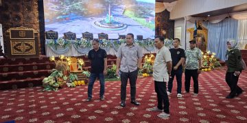 Siap Sambut Tamu Undangan, Bupati HM Syukur Tinjau Persiapan HUT Kabupaten Merangin ke-76 